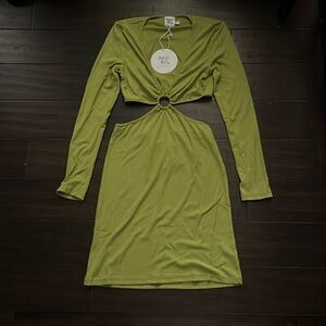 Princess Polly Green Cut Out Mini Dress